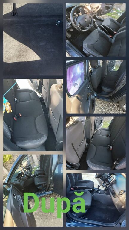 Interior auto dupa curatare profesionala la domiciliu in Iasi