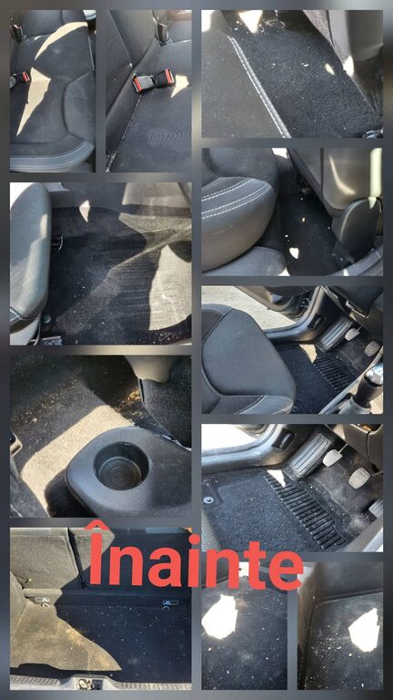 Interior auto inainte de curatare la domiciliu in Iasi