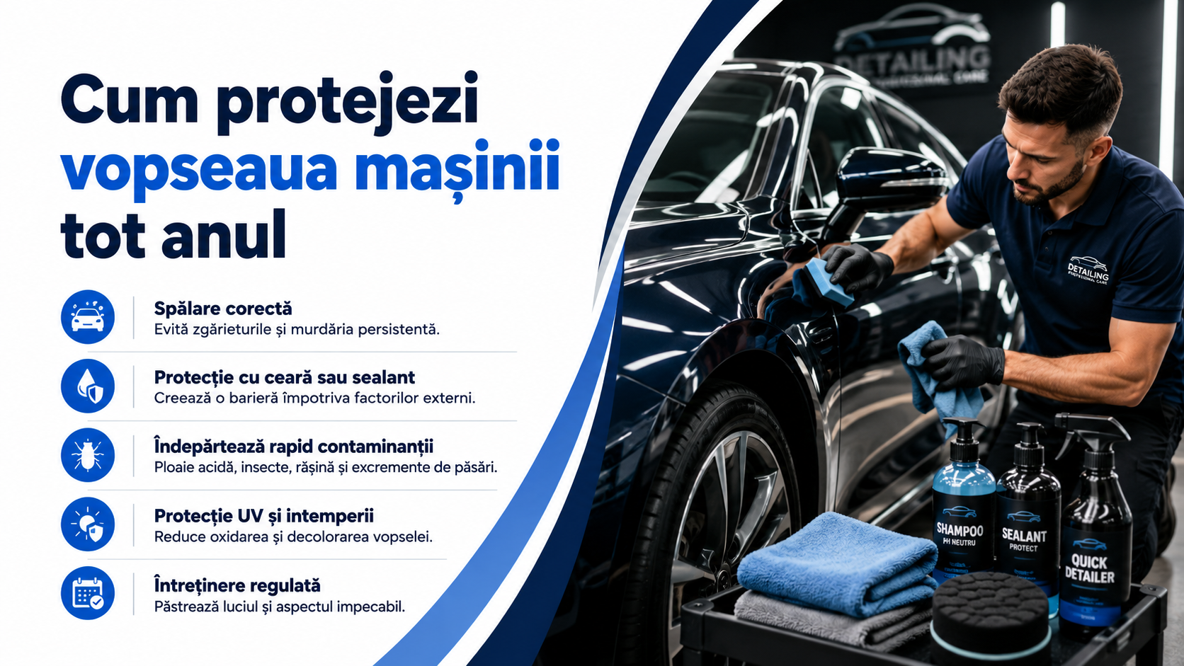 Pregatirea masinii pentru iarna: checklist de detailing